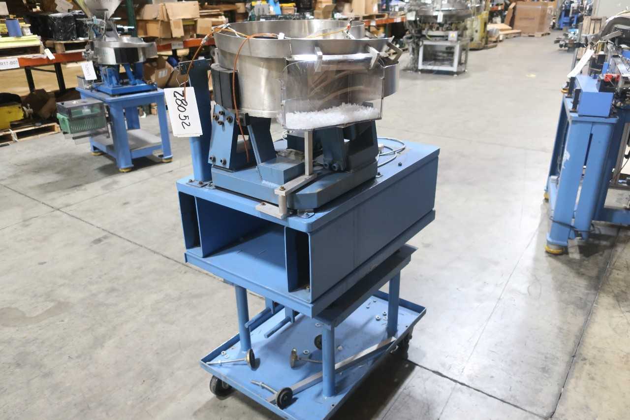 STAINLEESS VIBRATION BOWL FEEDER STATION W/ REGAL ER72000 2000LBS BASE - PROCESS EQUIPMENT