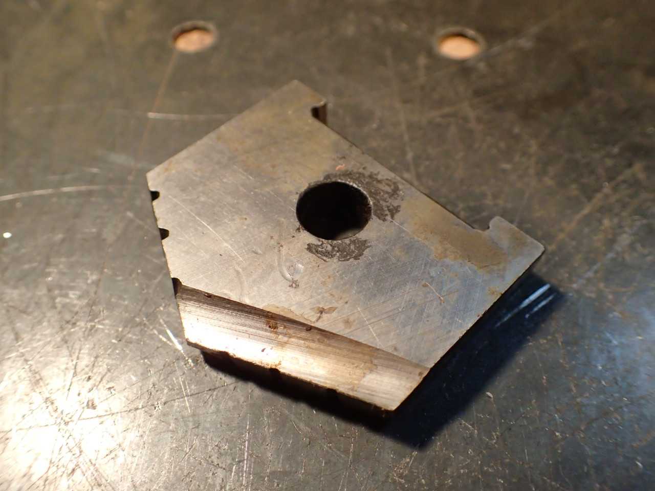 1-7/8" (1.875") AMEC, C-Series, Spade Drill Insert: HSS, Used in Good Condition - MACHINING EQUIPMENT PARTS