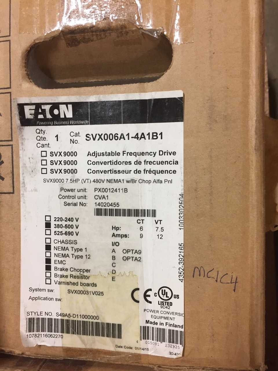 Lot of Eaton Frequency Drives - MOTOR DRIVES