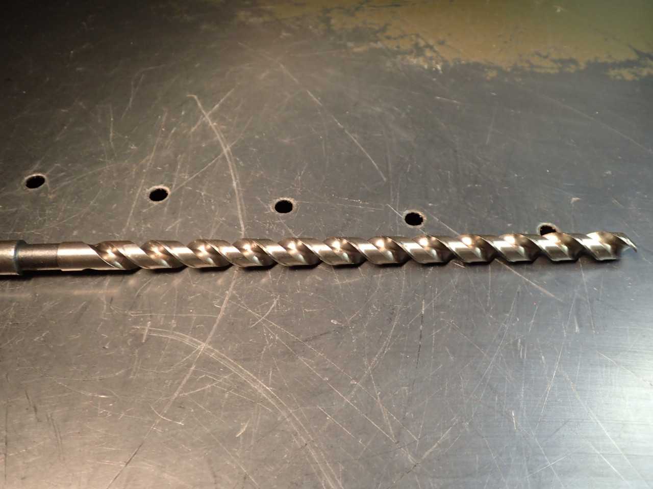 13/32" x 7 inch Extra Length Flute Drill Bit: Morse Taper #1 Shank MT1 1MT - WORKHOLDING