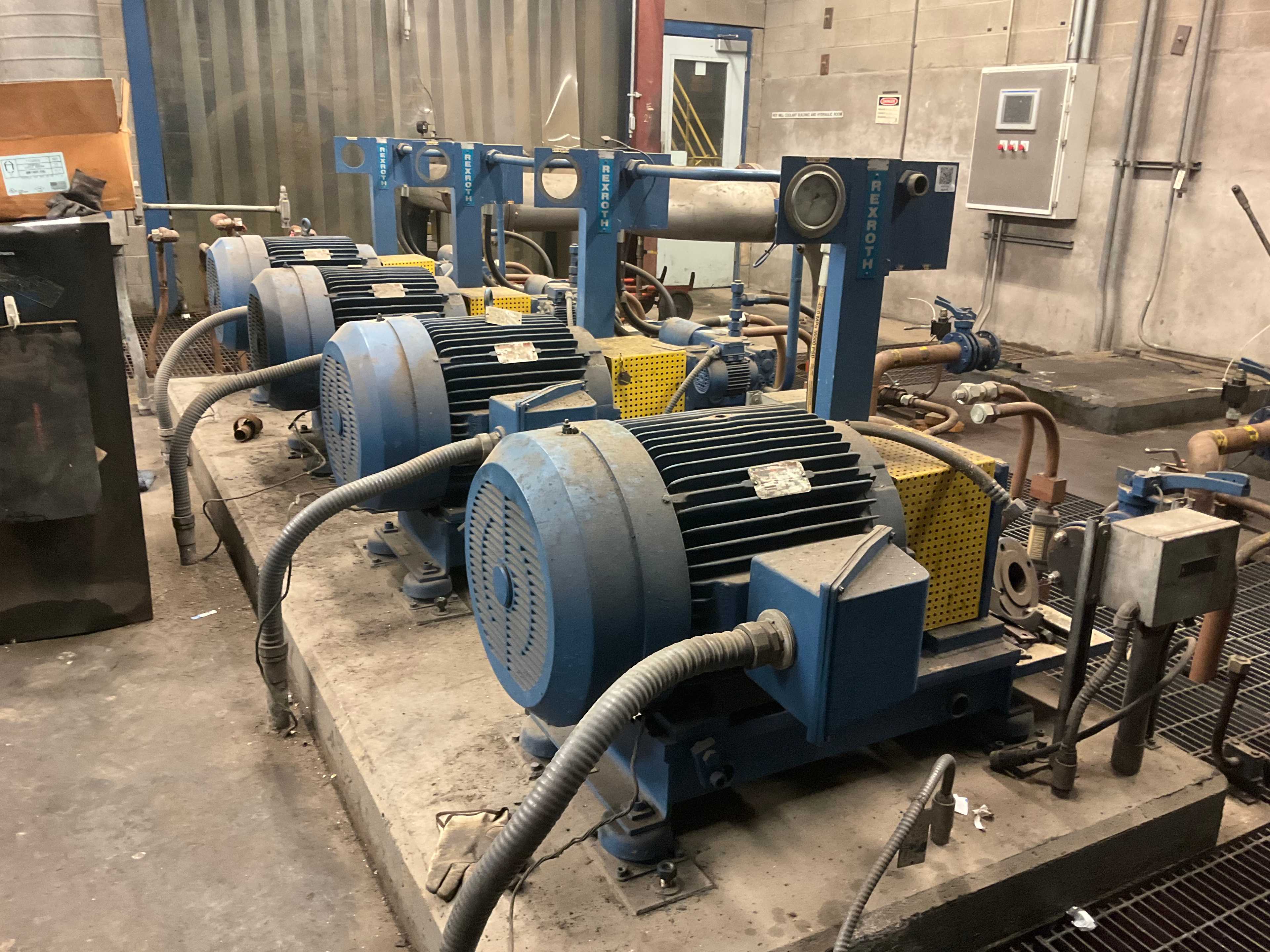 QTY 4- RELIANCE P36G428D ELECTRIC MOTOR WITH HYDRAULIC PUMP - PUMP & MOTOR ASSEMBLY QTY 4- RELIANCE P36G428D ELECTRIC MOTOR WITH HYDRAULIC PUMP - PUMP & MOTOR ASSEMBLY