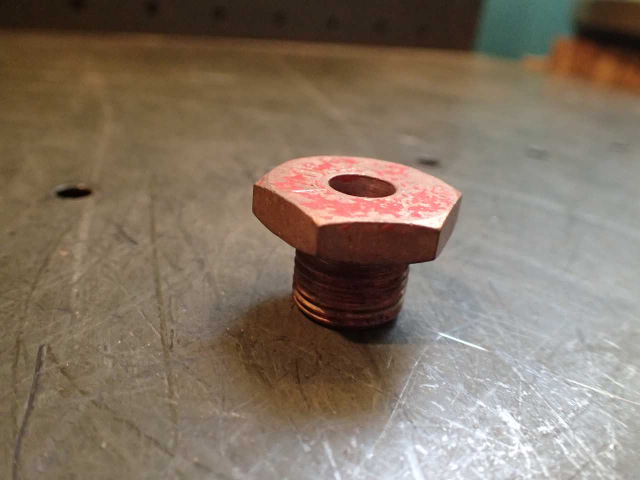140º C (284º F) Brass Fusible Plug 3/4" -16 TPI UNF Thread Steam Engine Boiler - INDUSTRIAL PARTS