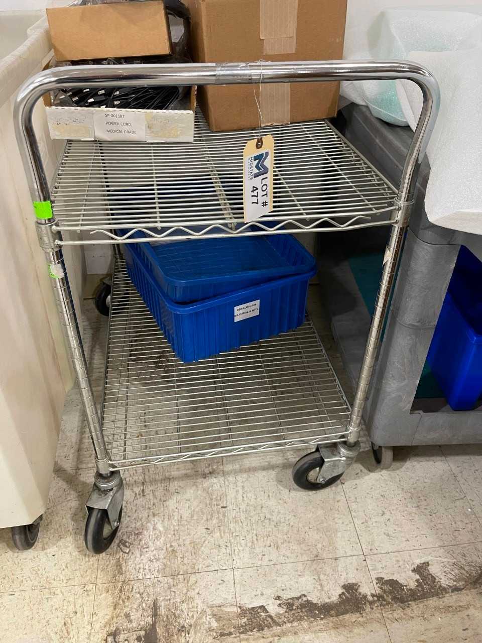 Metal Rolling Cart No Contents - ROLLING CARTS