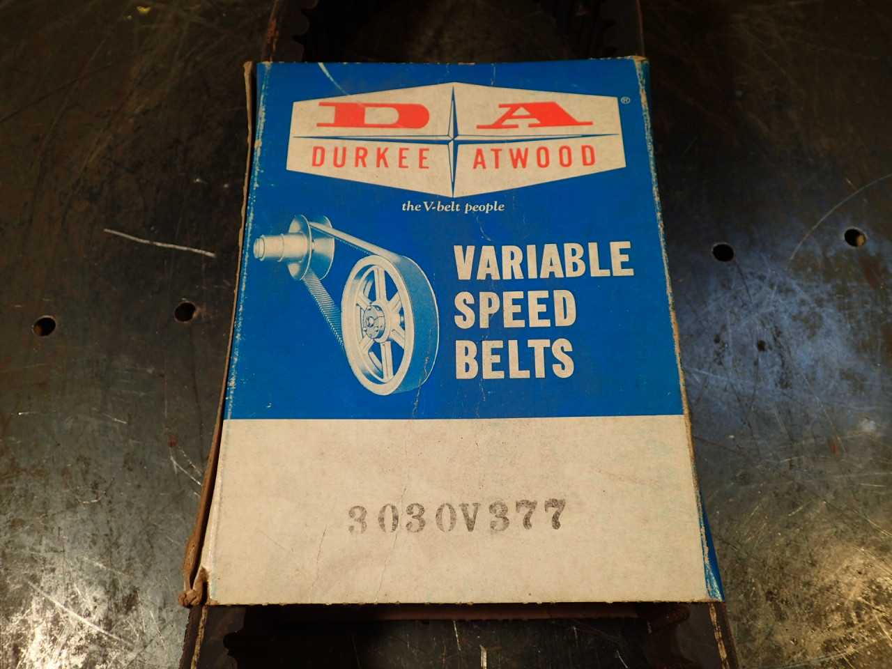 Durkee Atwood 3030V377 Variable Speed Drive Belt: Used In Good Condition - MOTOR DRIVES