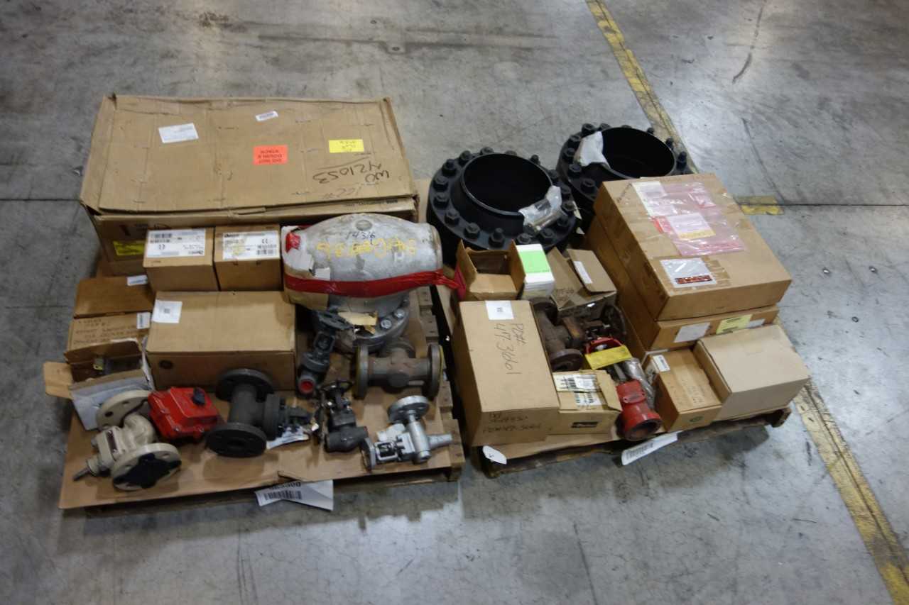 2 PALLETS OF ASSORTED VALVES AND VALVE ACCESSORIES - VALVES