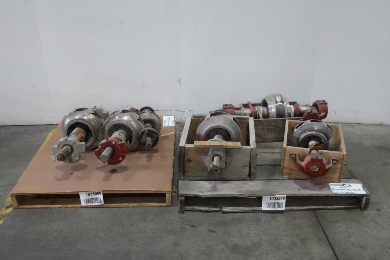 2 PALLETS OF ASSORTED PUMP IMPELLOR ASSEMBLIES - PUMPS