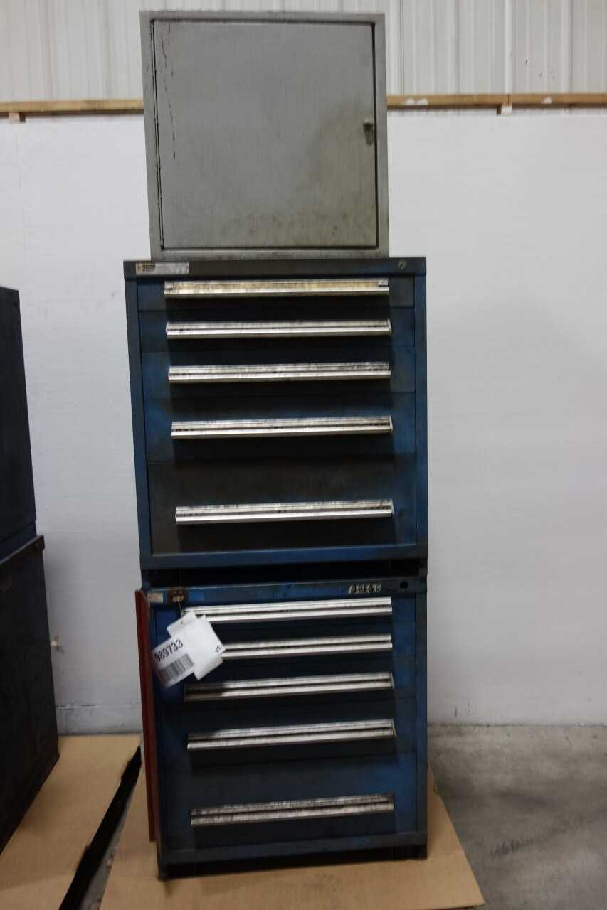 LOT OF 2 ASSORTED DRAWER STOAGE CABINETS - TOOL STORAGE