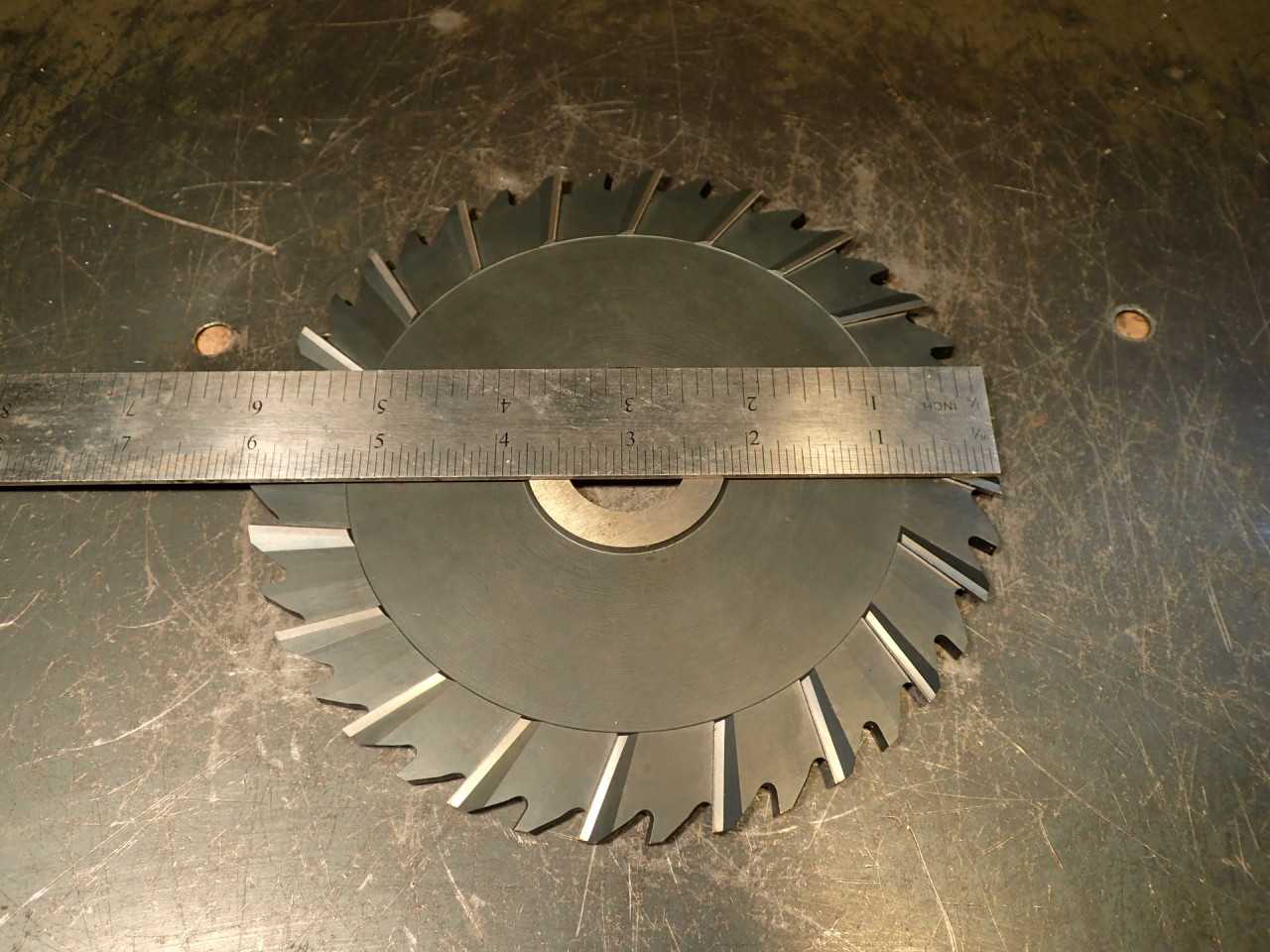 3/16" x 6" Staggered Tooth Side Mill: 1" Horizontal Milling Arbor Hole - MILLING TOOLS
