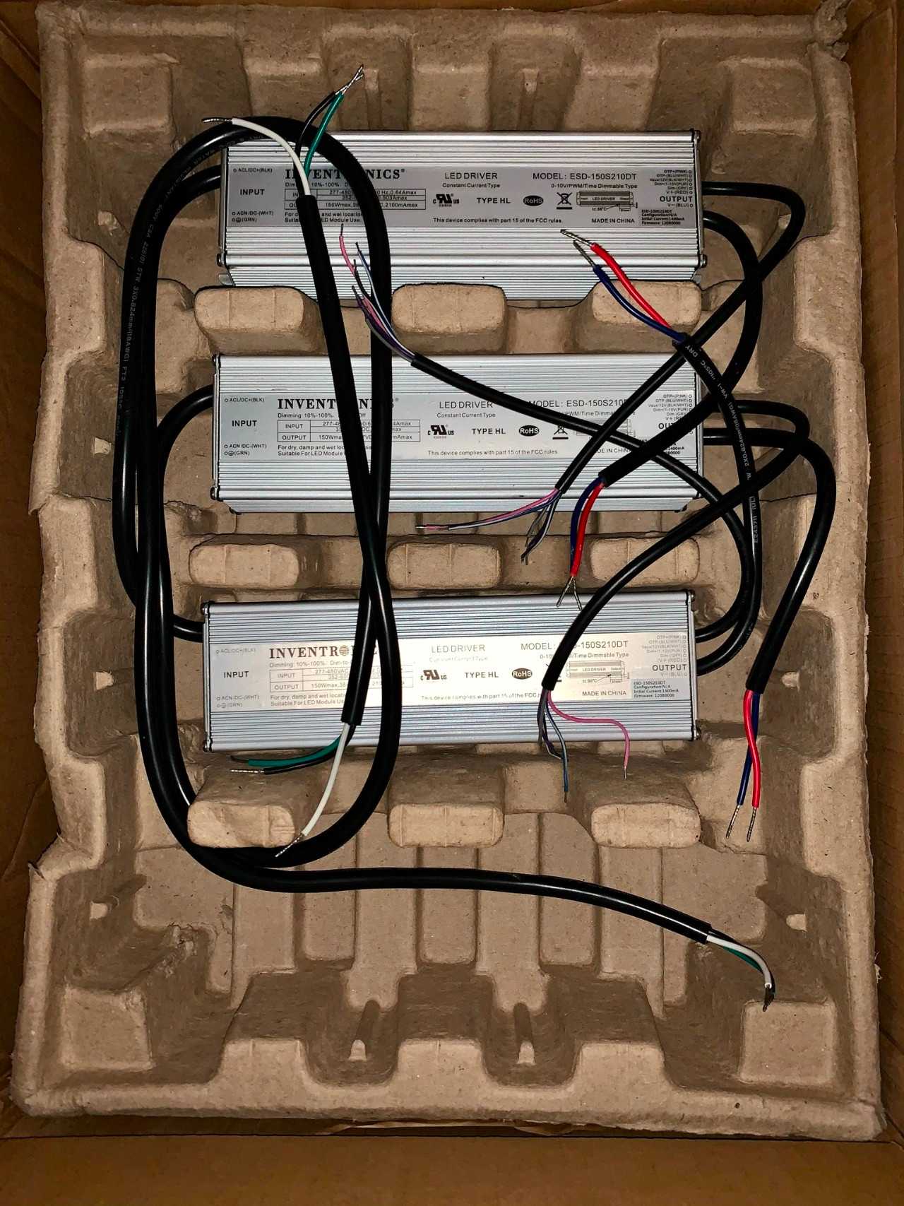 New - Lot of 11 - Inventronics ESD-150S210DT LED Power Supply Driver - ELECTRICAL COMPONENTS