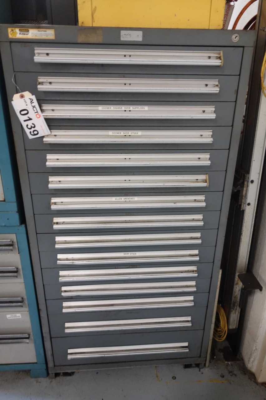 Stanley Vidmar Tool cabinet with contents - TOOL STORAGE