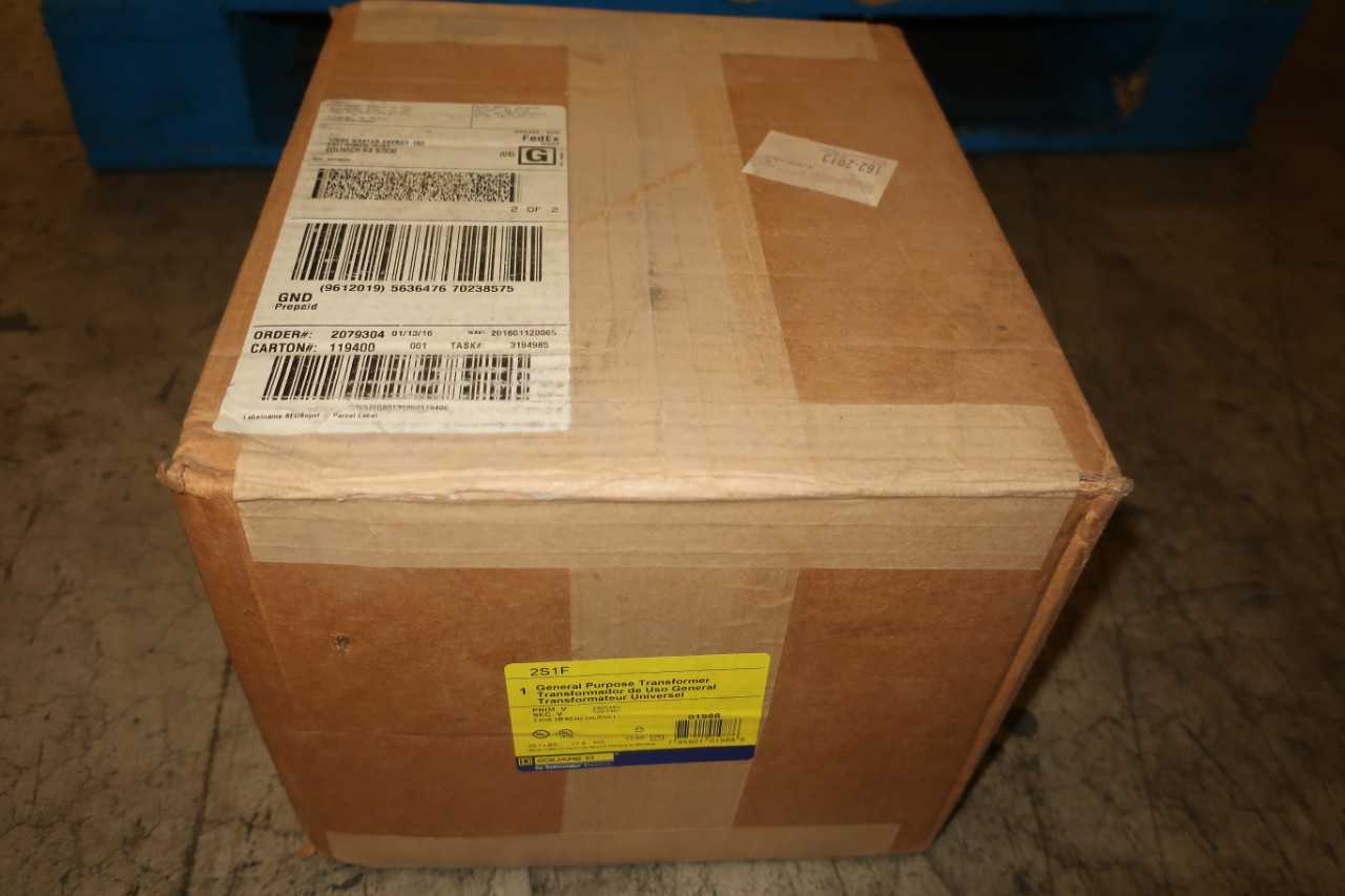 SQUARE D GENERAL PURPOSE TRANSFORMER 2S1F 480V - CONTROL TRANSFORMERS