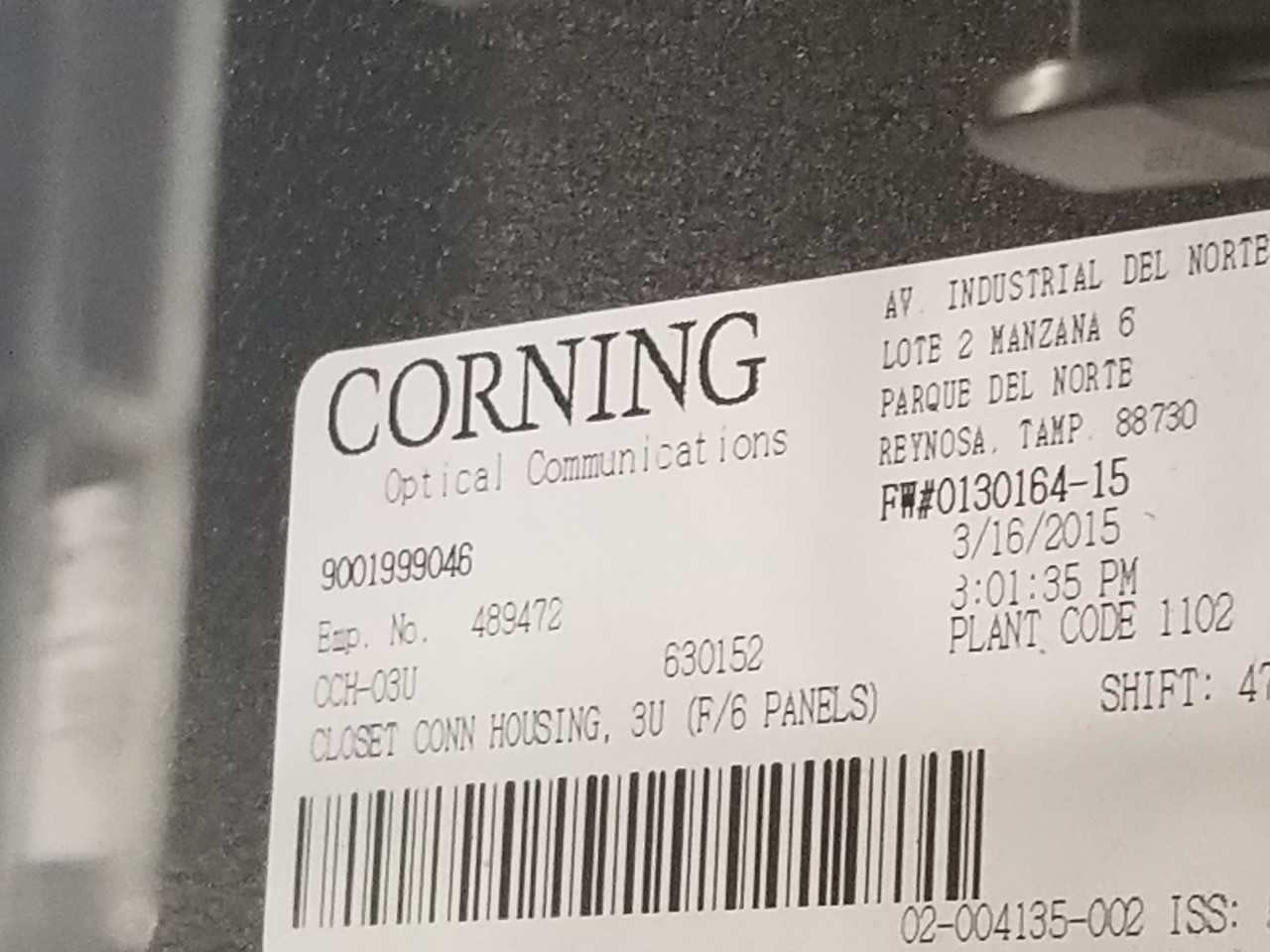 CORNING - CCH-03U (QTY-1) - MISCELLANEOUS
