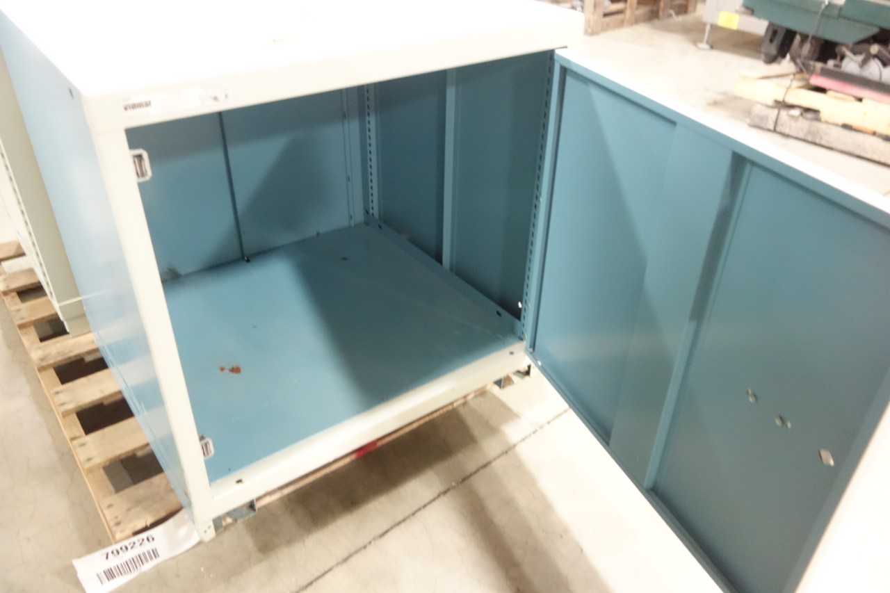 LOT OF 2 STANLEY VIDMAR 1 DOOR TOOL CABINET - TOOL STORAGE