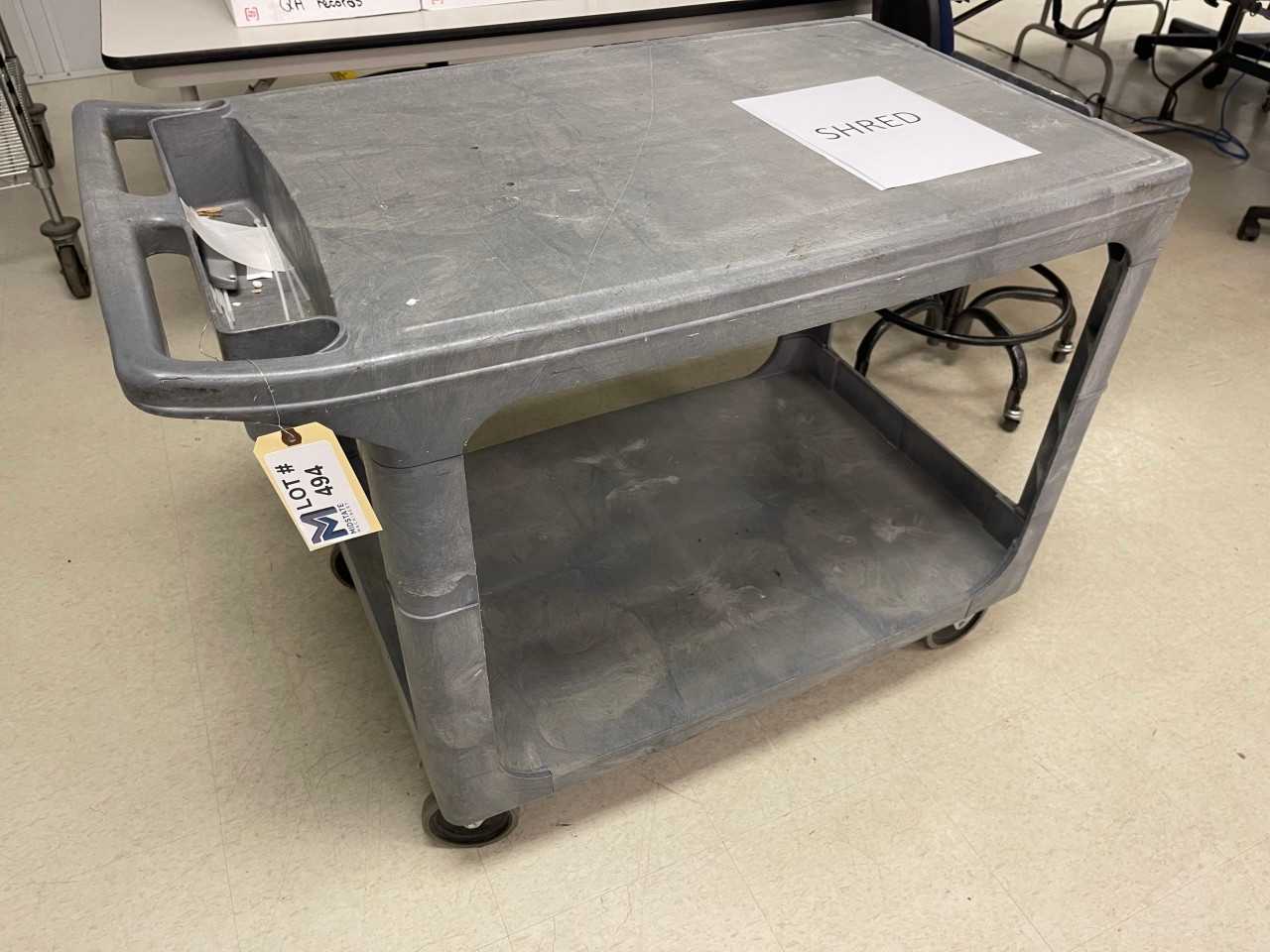 Plastic Rolling Cart No Contents - ROLLING CARTS