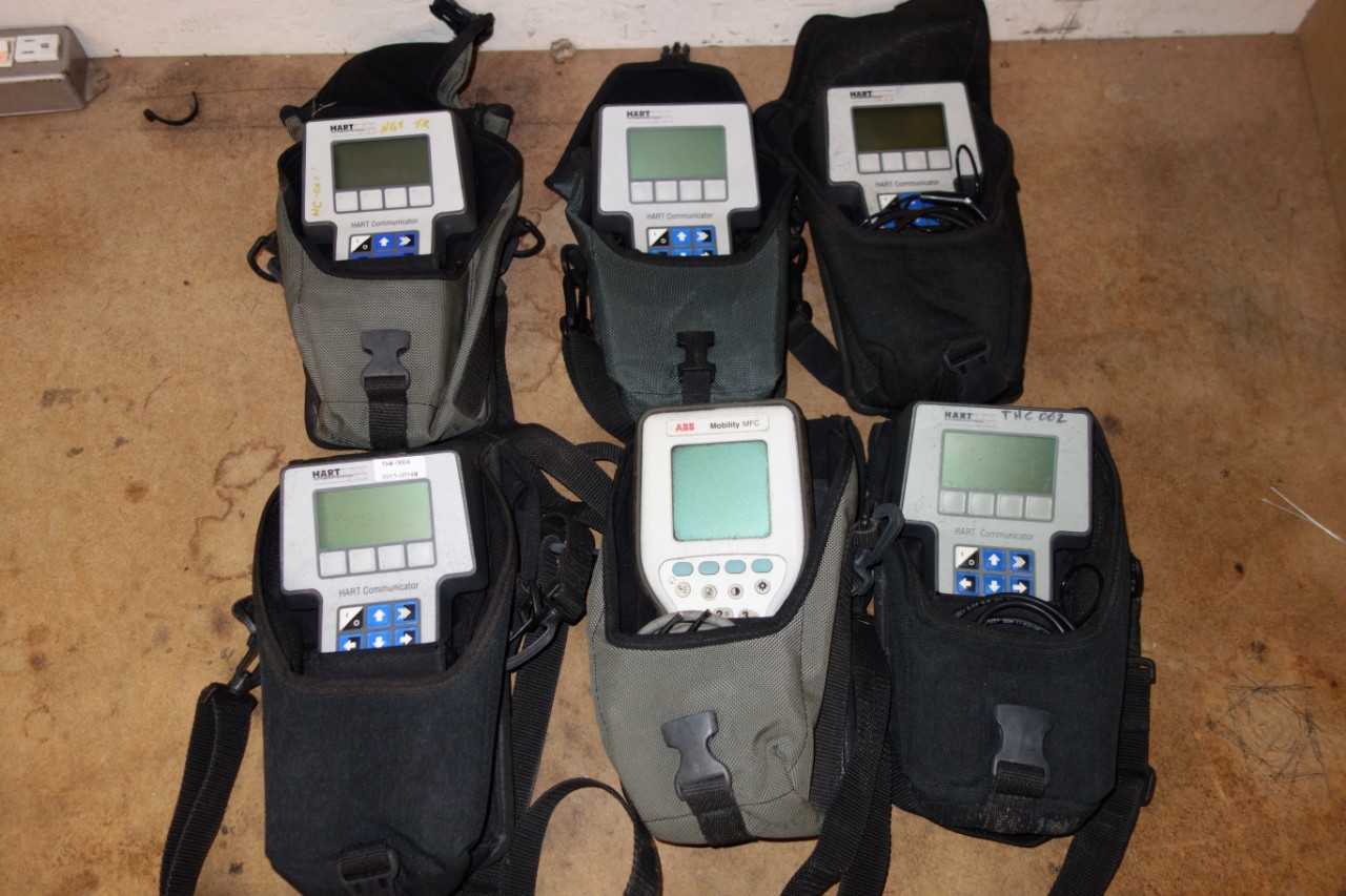 Lot of Hart 275 Communicators with ABB Mobility MFC Hart Communicator - CONTROL TRANSFORMERS