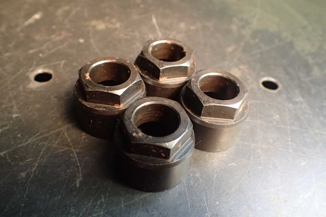 4 Piece Lot of Grotz EVB-132E Collet Nuts EVB132253, Used in Good Condition - HOLEMAKING TOOLS
