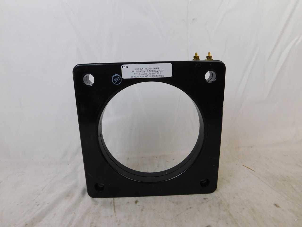 Lot of Qty 2x Instrument Transformers Inc 125-801 Current Transformer Solid Core 800:5A 600VAC - CONTROL TRANSFORMERS