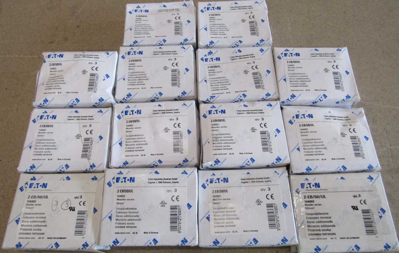 Lot of Quantity 14x Z-EB/50/UL MCB Accys - MACHINING ACCESSORIES & TOOLING