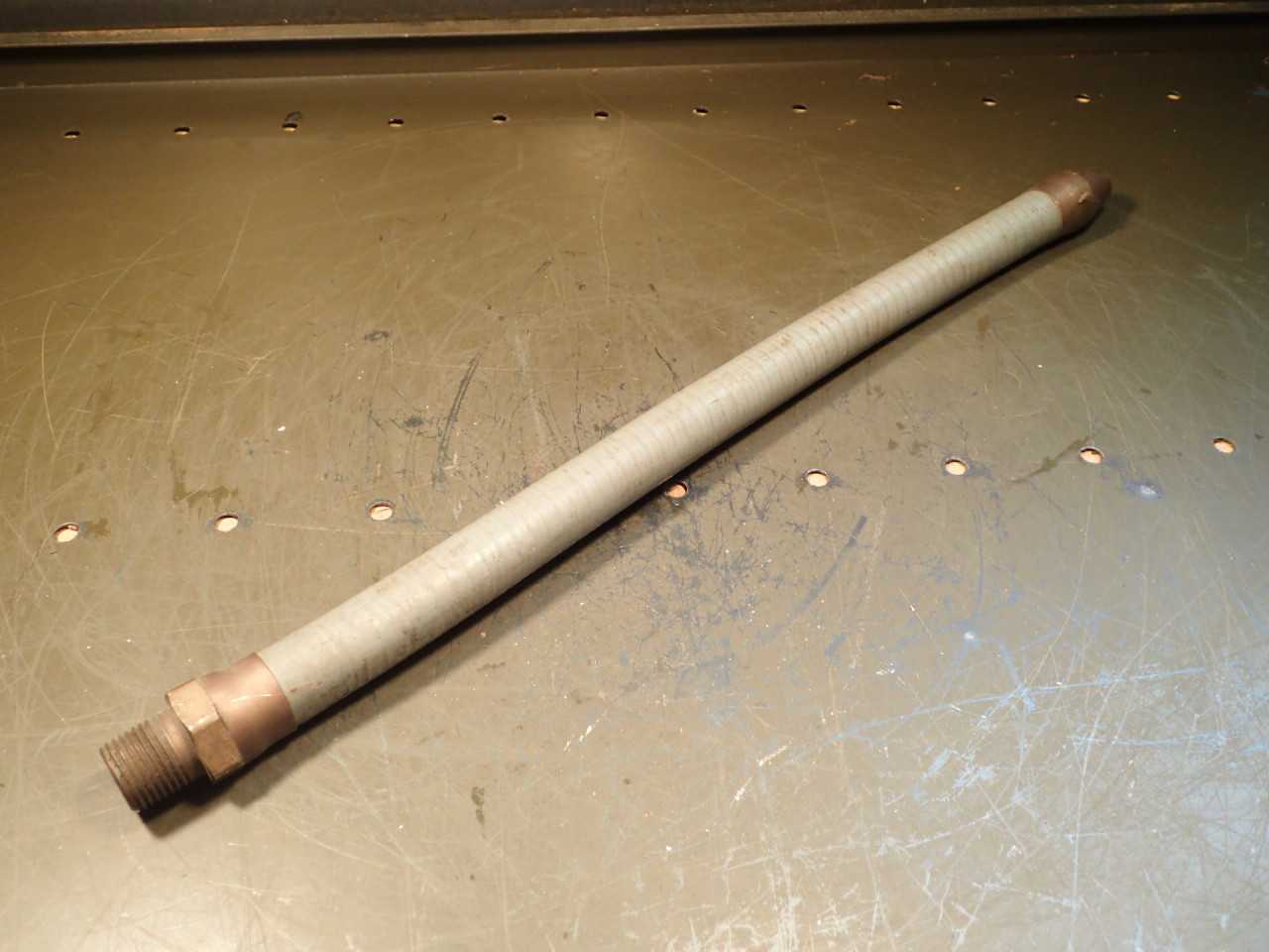 Flexlube Type F2 Coolant Nozzle Brass Tip: 18" Long 1/2" Opening 1/2" NPT Thread - MACHINING ACCESSORIES & TOOLING