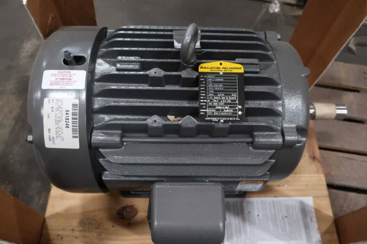 BALDOR M2237 MOTOR 208-230/460V 1760RPM 254U 7.5HP - ELECTRIC MOTORS