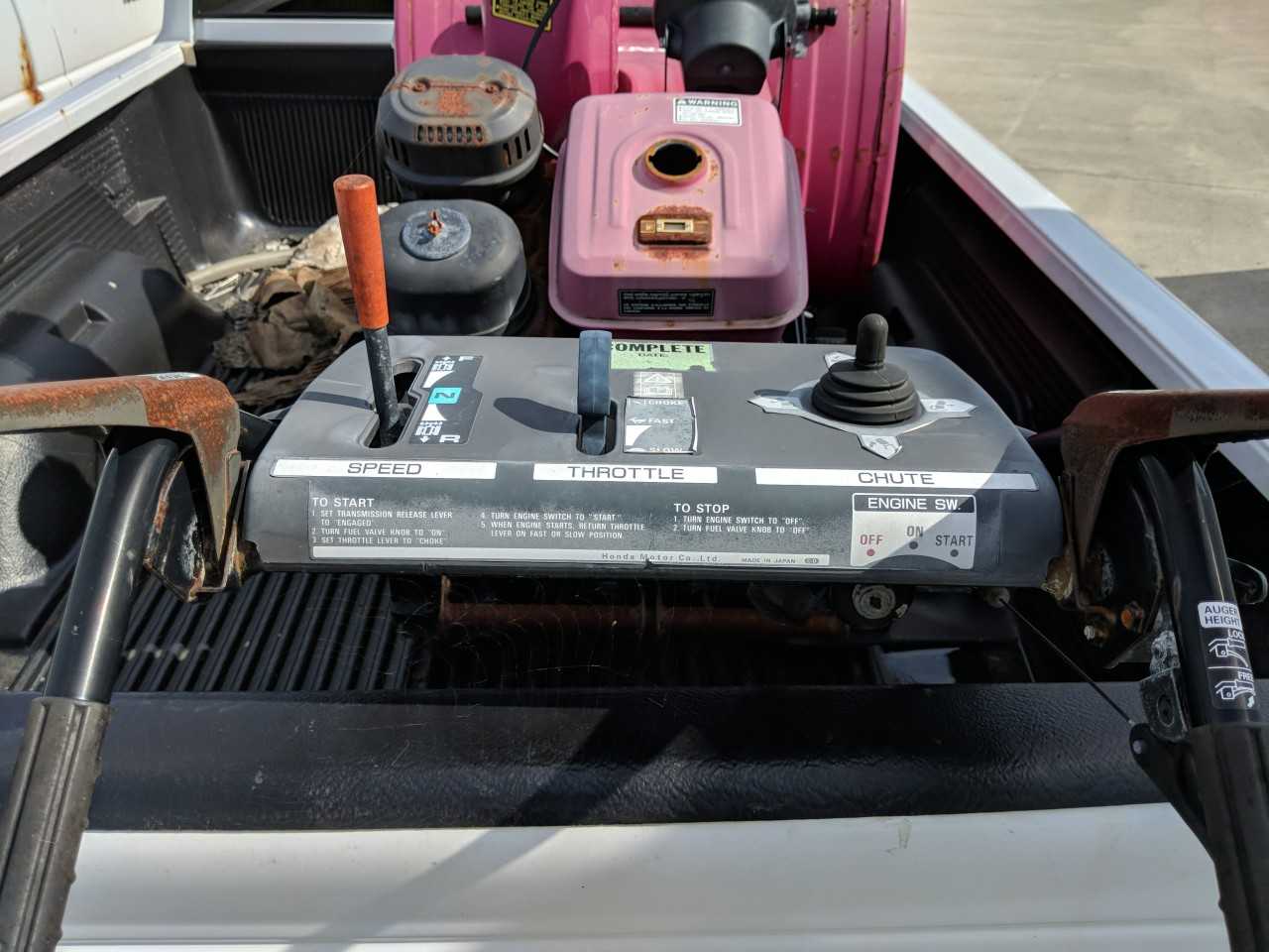 Honda HS928 28" Snow Blower ONLY - PLANT & FACILITY