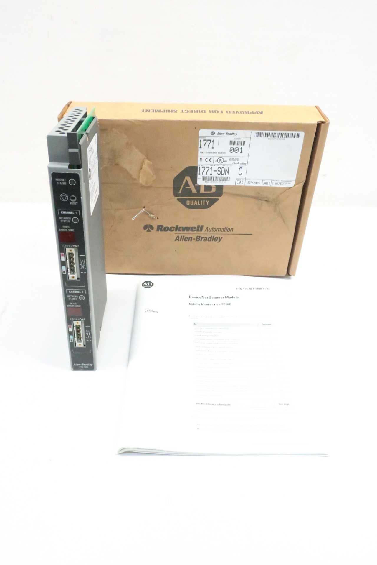 ALLEN BRADLEY 1771-SDN SCANNER MODULE - AUTOMATION & CONTROLS