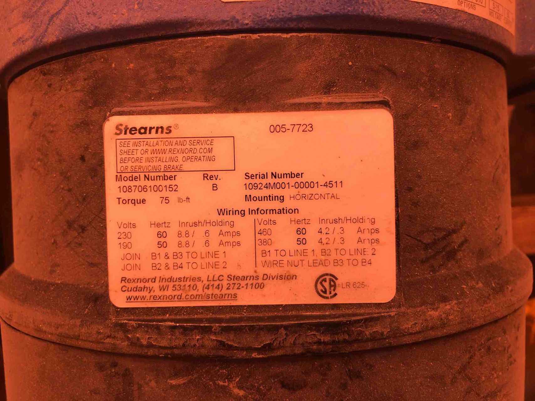 Unused Stearns 108706100152 Electric Motor - ELECTRIC MOTORS
