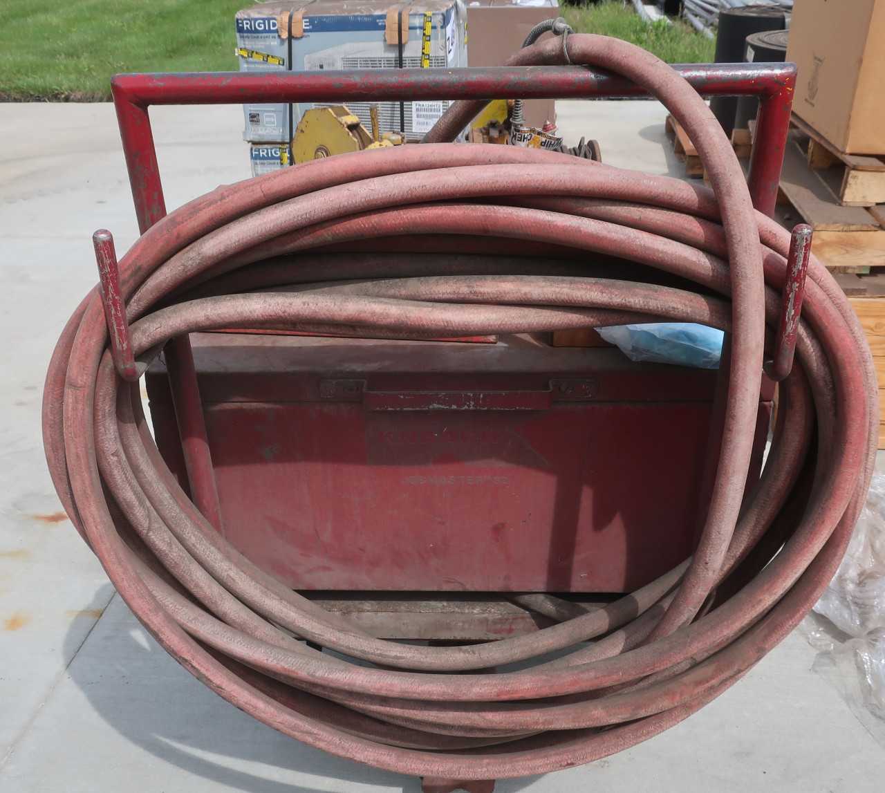 INGERSOLL RAND MODEL EU AIR WINCH 4500LB WITH CART - LIFTING EQUIPMENT