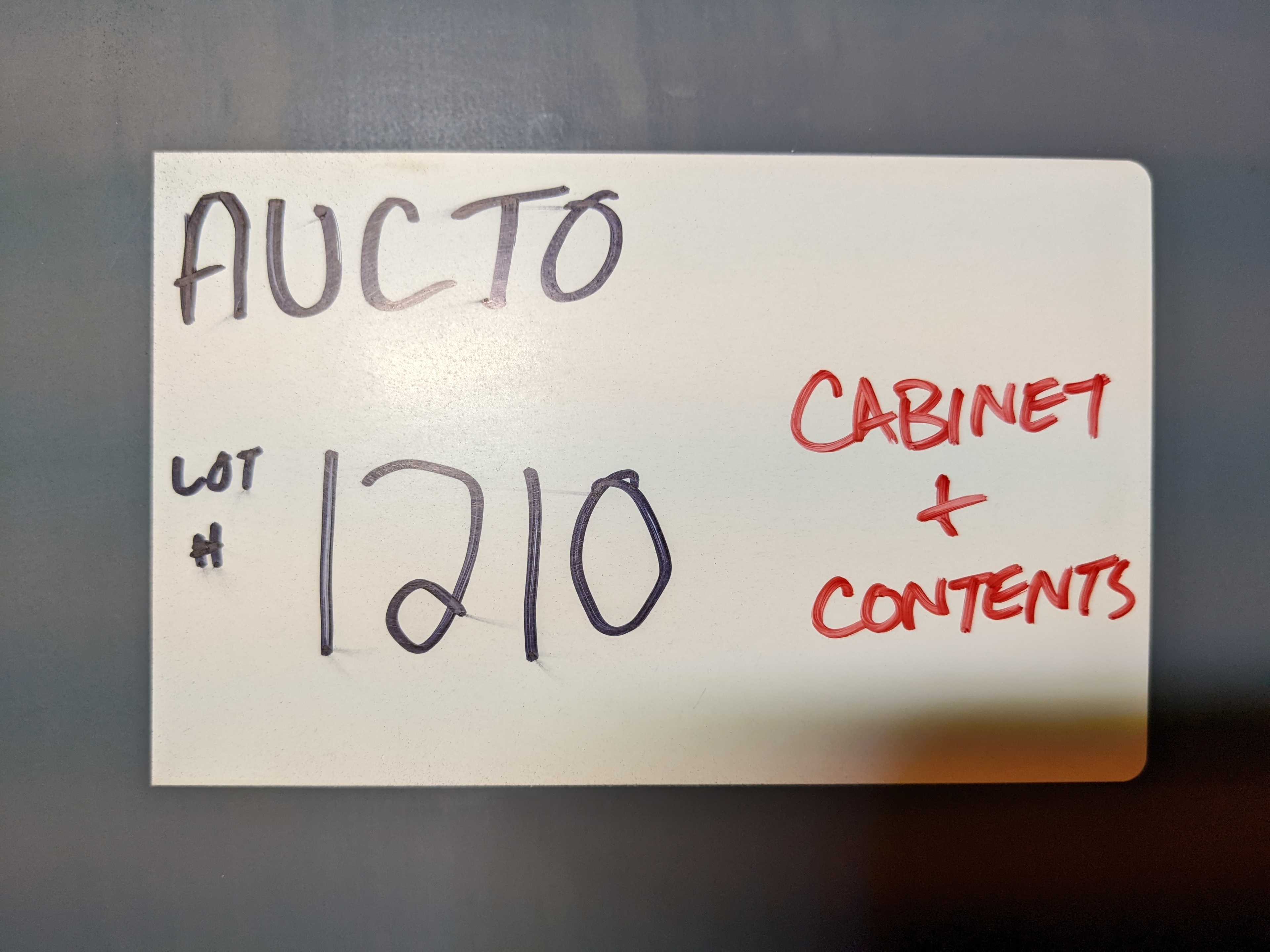 CABINET WITH CONTENTS - ELECTRICAL COMPONENTS