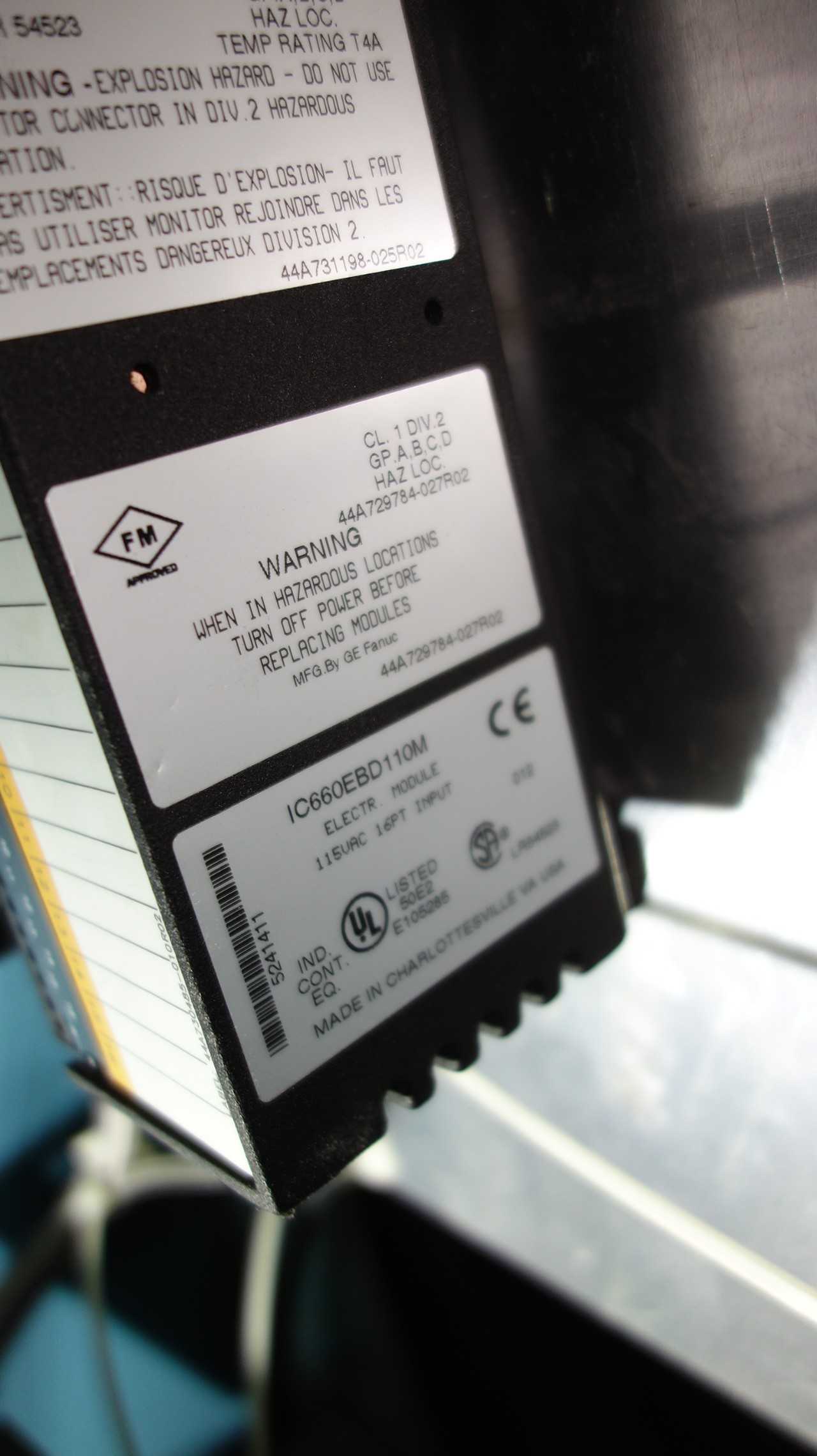 GE FANUC CONTROLLER CABINET, W/ GE GENIUS MODULES - AUTOMATION & CONTROLS