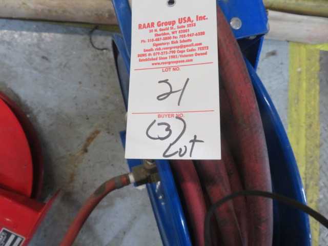 Air Hose Coil Reels (3) Lot - MISCELLANEOUS