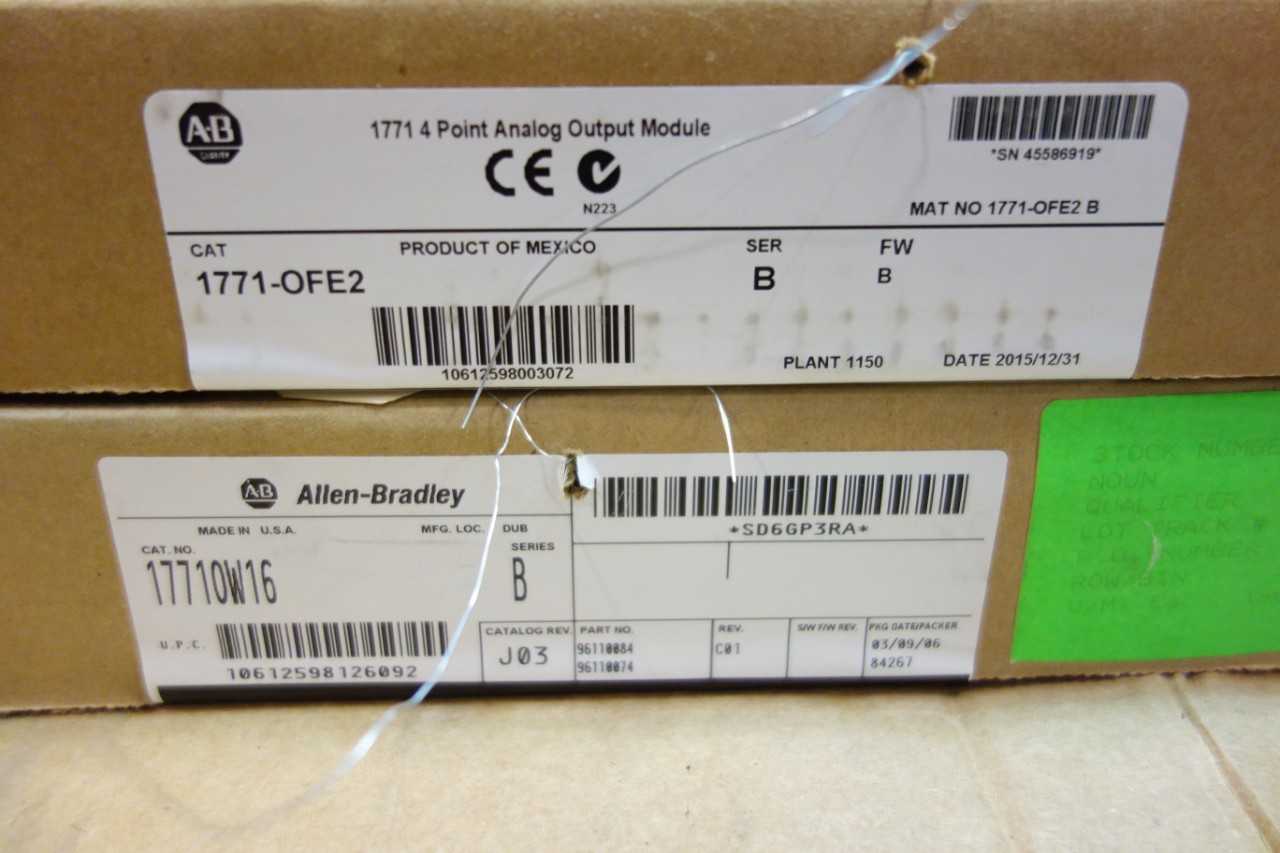 LOT OF 5 ASSORTED ALLEN BRADLEY 1700 SERIES PLC INPUT OUTPUT MODULES - AUTOMATION & CONTROLS