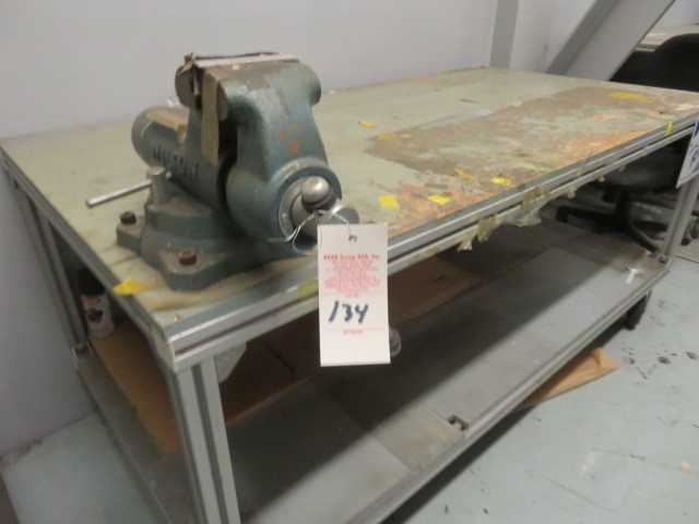 Wilton Vice and Aluminum Table on wheels (1) vice - MISCELLANEOUS