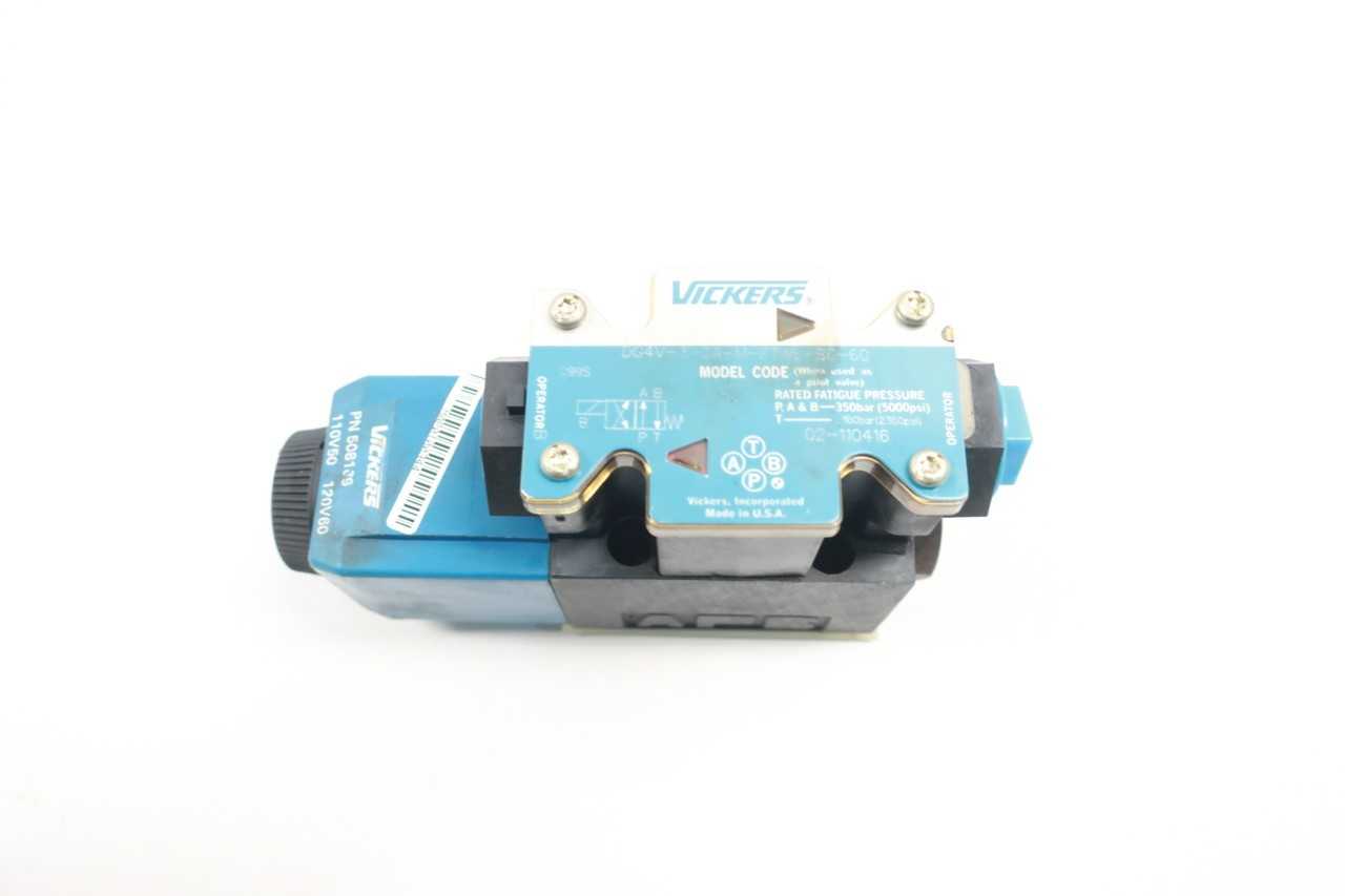 VICKERS DG4V-3-2A-M-FTWL-B6-60 HYDRAULIC SOLENOID VALVE 120V-AC - SOLENOID VALVE VICKERS DG4V-3-2A-M-FTWL-B6-60 HYDRAULIC SOLENOID VALVE 120V-AC - SOLENOID VALVE