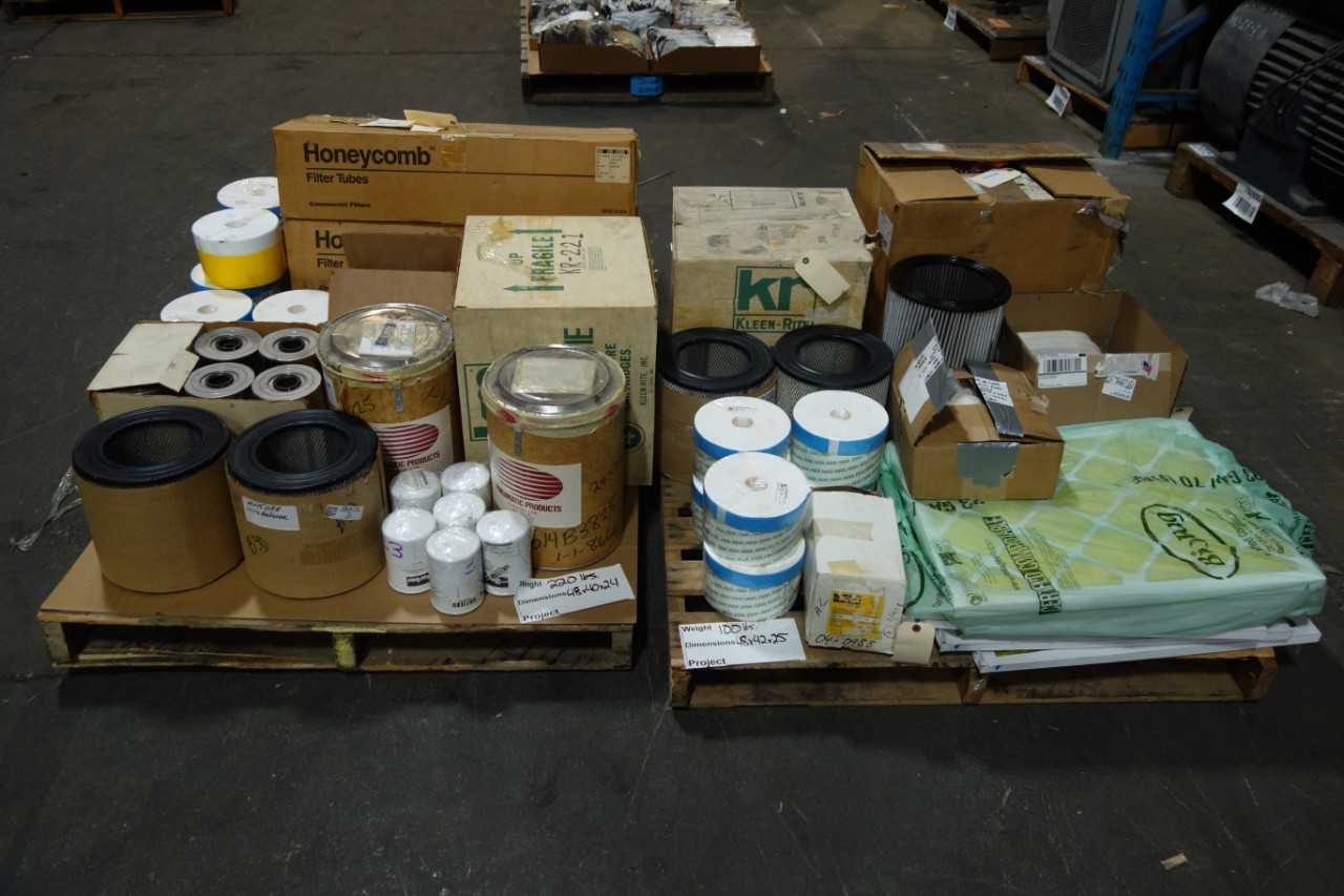 2 PALLETS OF ASSORTED PNEUMATIC FILTERS - PNEUMATIC POWER TOOL