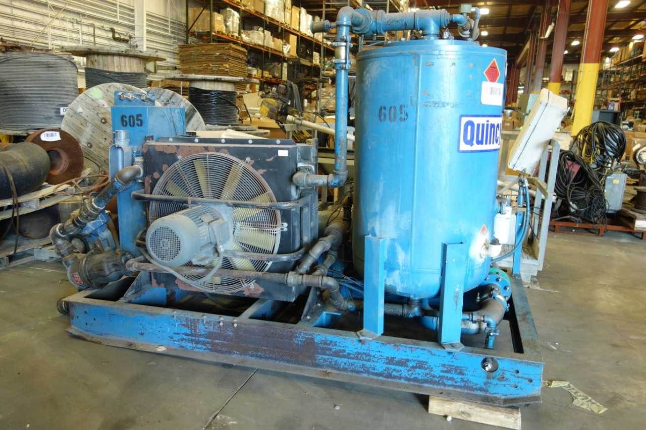 QUINCY 740 AIR COMPRESSOR, 150 HP, DUAL CONTROL - AIR COMPRESSORS