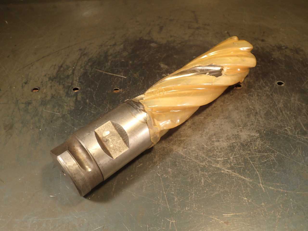 Putnam 2" Resharpened to 1.827" 6-Flute HSS End Mill: 6" LOC, 2" Shank, USA Made - MACHINE TOOLING