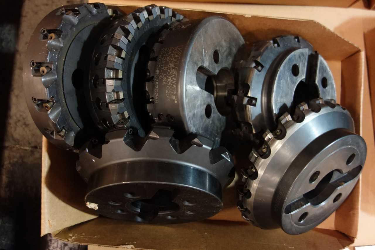 LOT OF ASSORTED SURFACE MILLS AND CUTTERS - VALENITE, CLAPP & HANEY - MACHINING ACCESSORIES & TOOLING