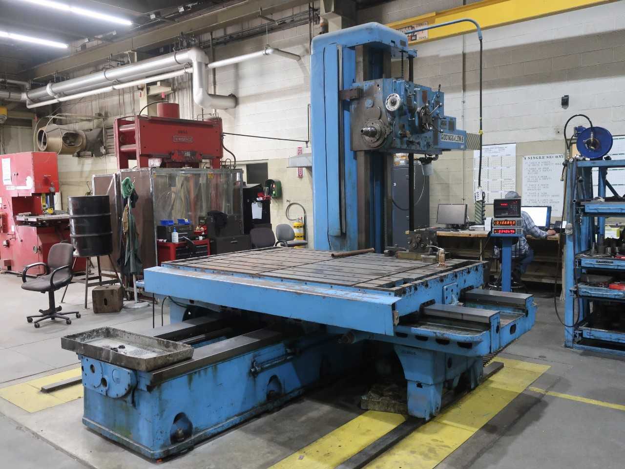 Horizontal milling machine, 24" spindle travel, 40" vertical head travel, 60"x98" table, Anilam & Farrand DRO, 460V-AC - MILLING MACHINES