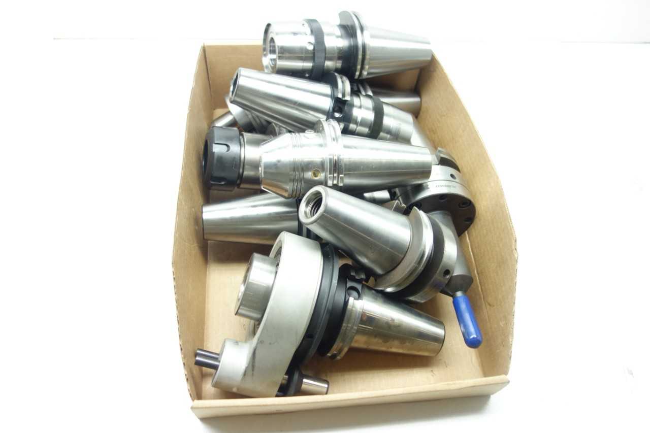 LOT OF ASSORTED CAT50 TOOL HOLDERS - SCHUNK, KENNAMETAL, SANDVIK - MACHINING ACCESSORIES & TOOLING