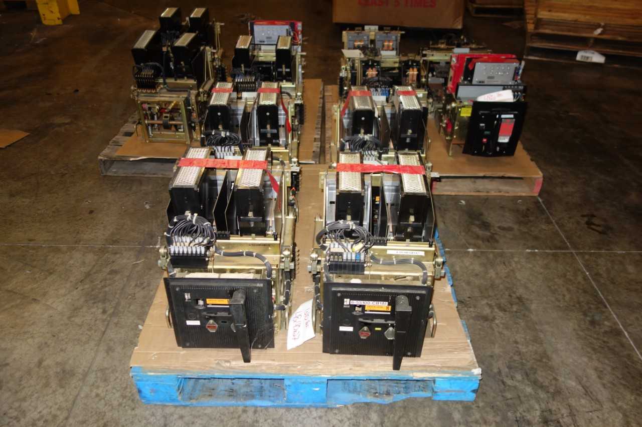 3 PALLETS OF ASSORTED SWITCHGEAR BREAKERS - CIRCUIT BREAKERS