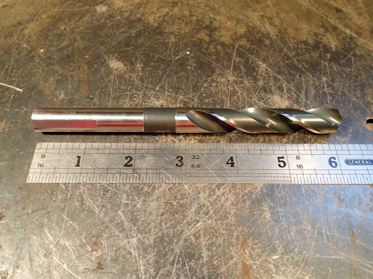 Drillco Silver & Deming S&D Nitro Reduced Shank Drill Bit: 17/32" Dia 1/2" Shank - MACHINING EQUIPMENT PARTS