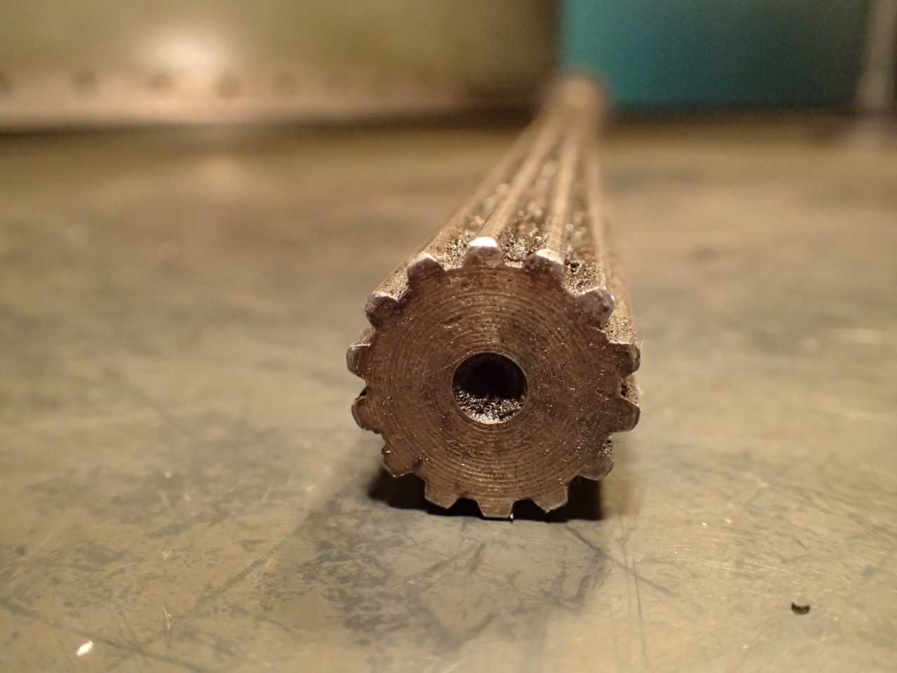 1-1/16" Straight Automotive Shank Bore Drill Press Spindle: 14-Spline Shaft - UPRIGHT DRILL PRESSES