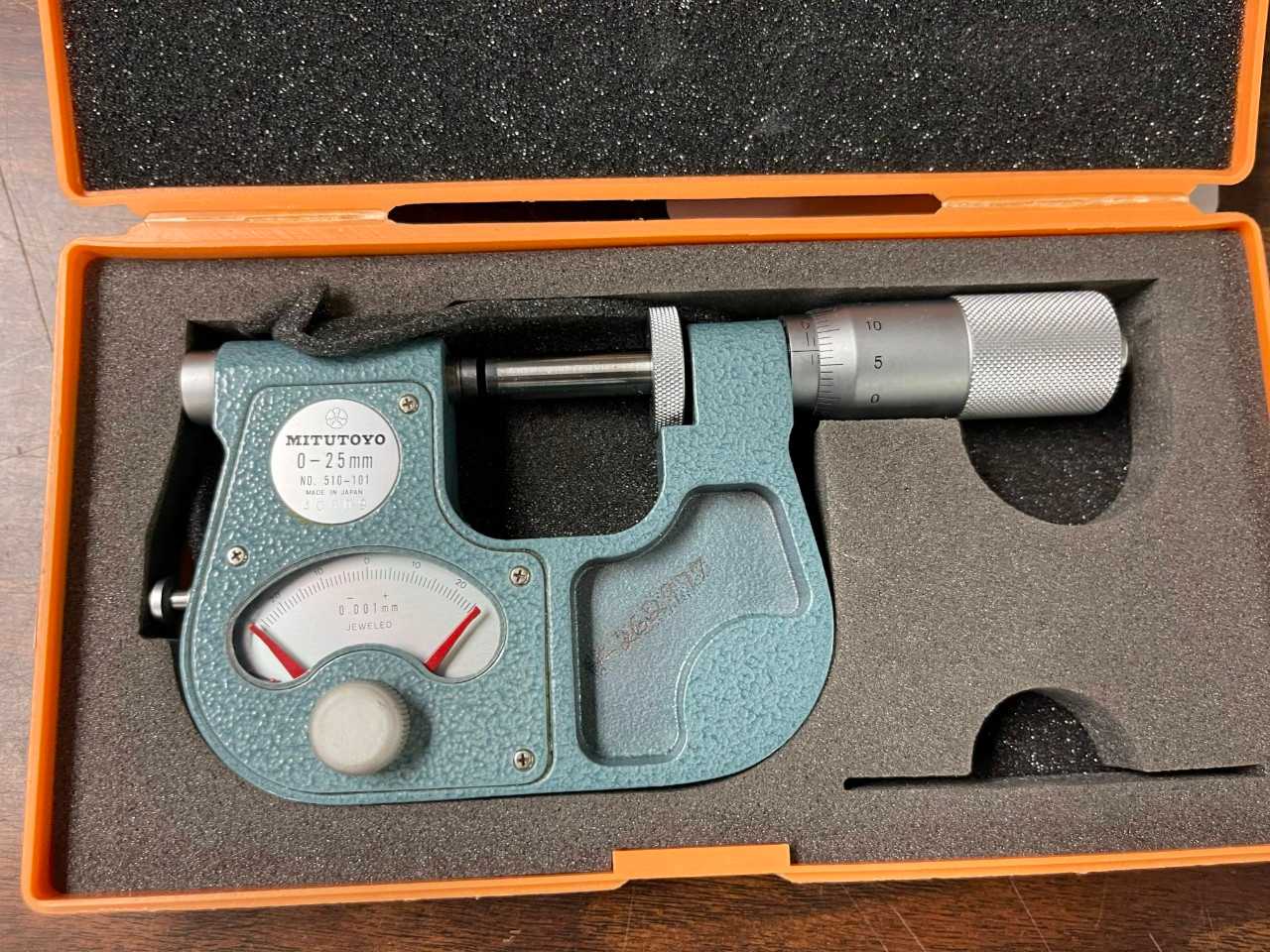 Mitutoyo 0-25mm Indicating Mic - ELECTRIC POWER TOOLS