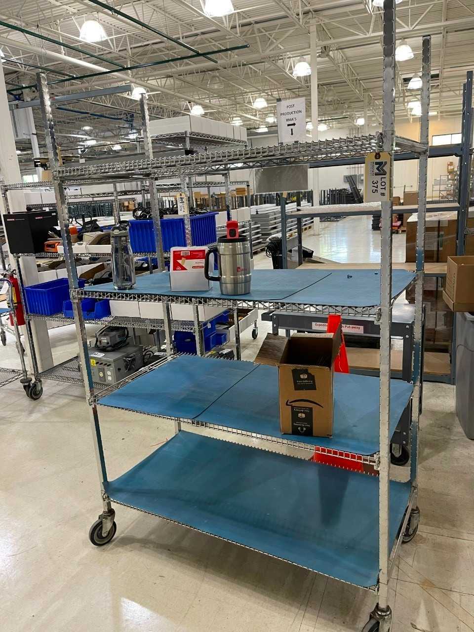 Rolling Bakers Rack No Contents - SHELVING