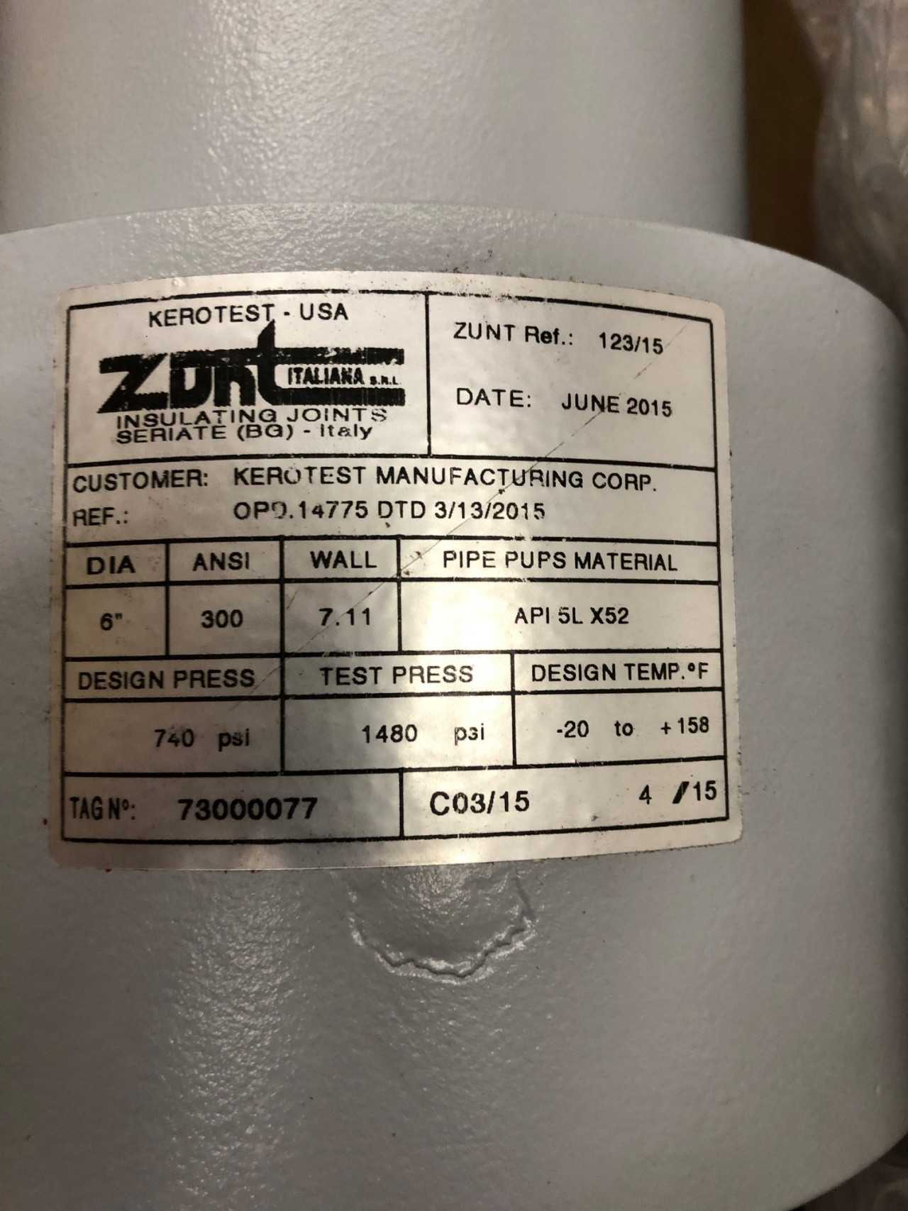 Lot of 4 Kerotest Insulating Joints - ELECTRIC POWER TOOLS