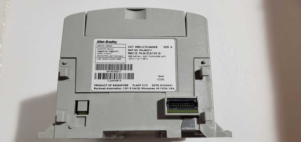 Allen Bradley Micro 870 2080-LC70-24AWB PLC - AUTOMATION & CONTROLS