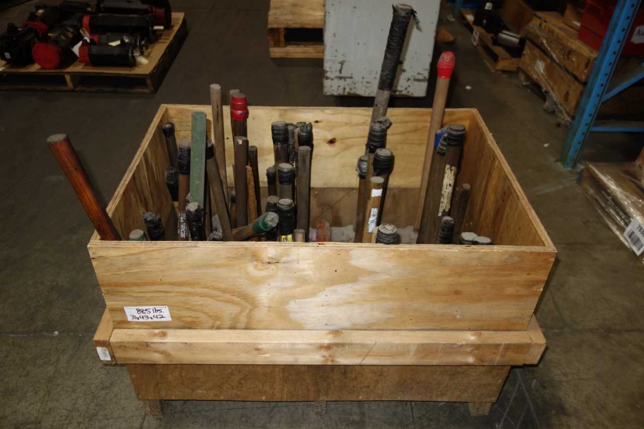 CRATE OF SLEDGE HAMMERS, ASSORTED SIZES - HAND TOOLS
