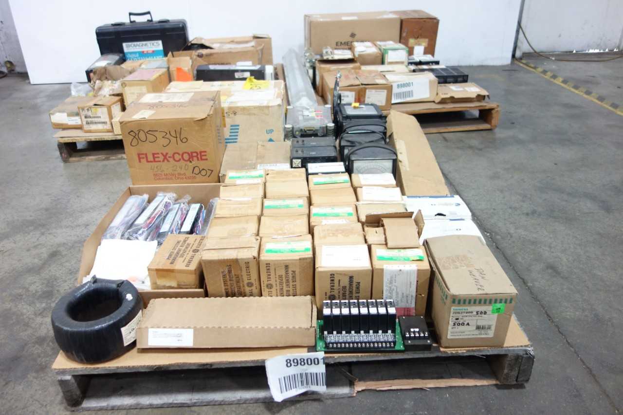 3 PALLETS OF ASSORTED ELECTRICAL - ELECTRICAL COMPONENTS