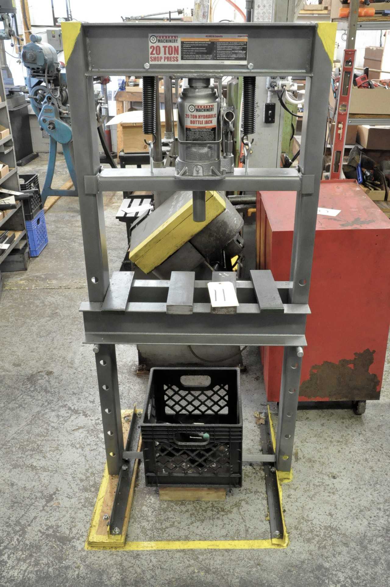 Central Machinery 20-Ton Capacity H-Frame Hydraulic Shop Press - MISCELLANEOUS